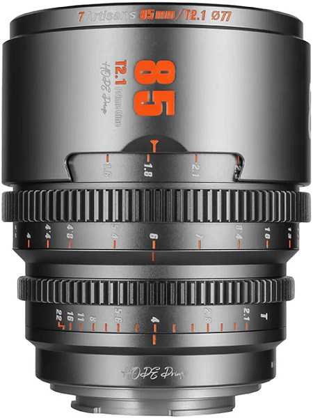 7Artisans 85mm T/2.1 Prime Cine Lens Titanium (Sony E Mount)