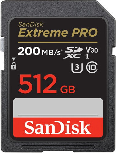 Sandisk 512GB Extreme PRO 200MB/s SDXC UHS-I