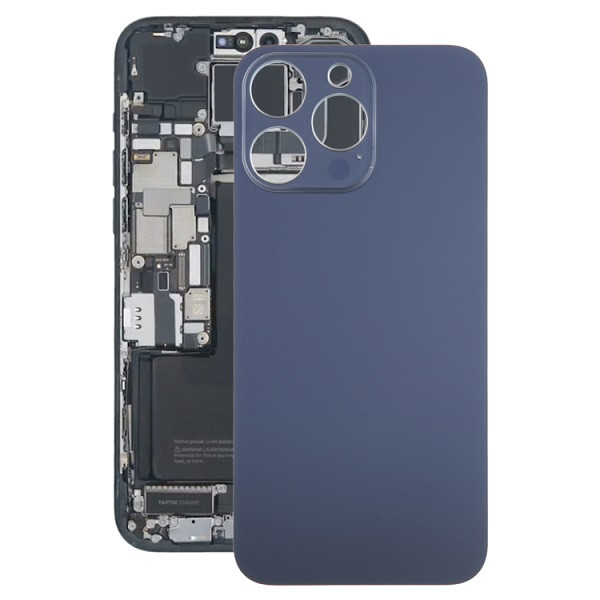 Glass Battery Back Cover for iPhone 15 Pro (Blue)