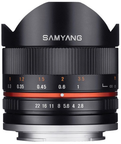 Samyang 8mm f/2.8 Fisheye Lens CS II Black (Fuji X Mount)