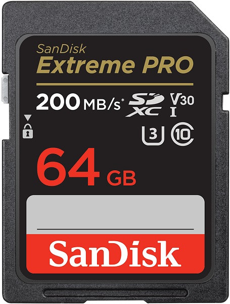 Sandisk 64GB Extreme PRO 200MB/s SDXC UHS-I