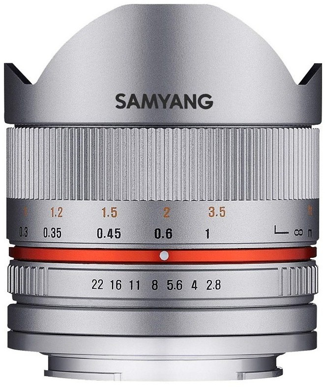 Samyang 8mm f/2.8 Fisheye Lens CS II Silver (Fuji X Mount)