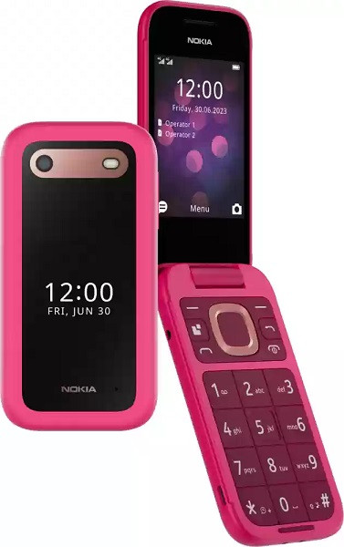 Nokia 2660 Flip Dual Sim 128MB Pink (48MB RAM)