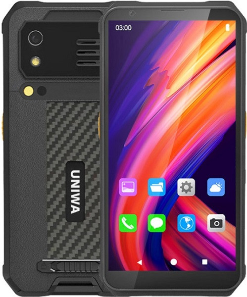 UNIWA M512 Rugged Phone Dual Sim 64GB Black (4GB RAM) - 2D Scan Version