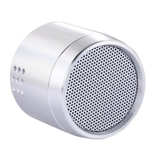 Portable True Wireless Stereo Mini Bluetooth Speaker with LED Indicator & Sling (Silver)