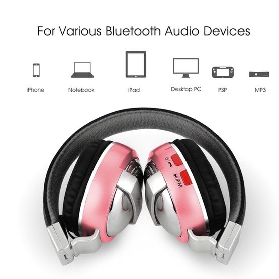 BTH-868 Stereo Sound Quality V4.2 Bluetooth Headphone (Pink)