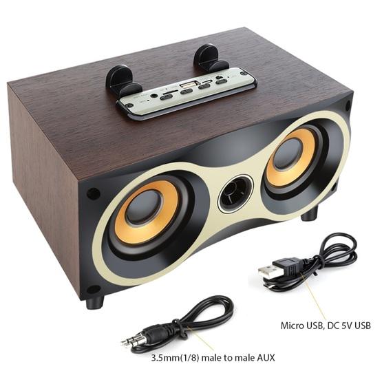 X6 Portable Wooden Wireless Speaker