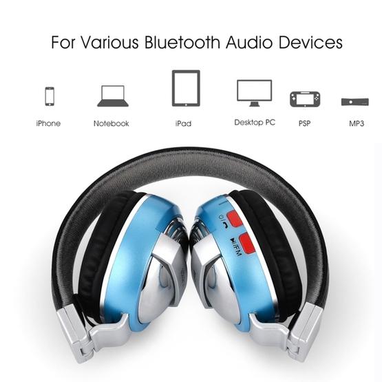 BTH-868 Stereo Sound Quality V4.2 Bluetooth Headphone (Blue)
